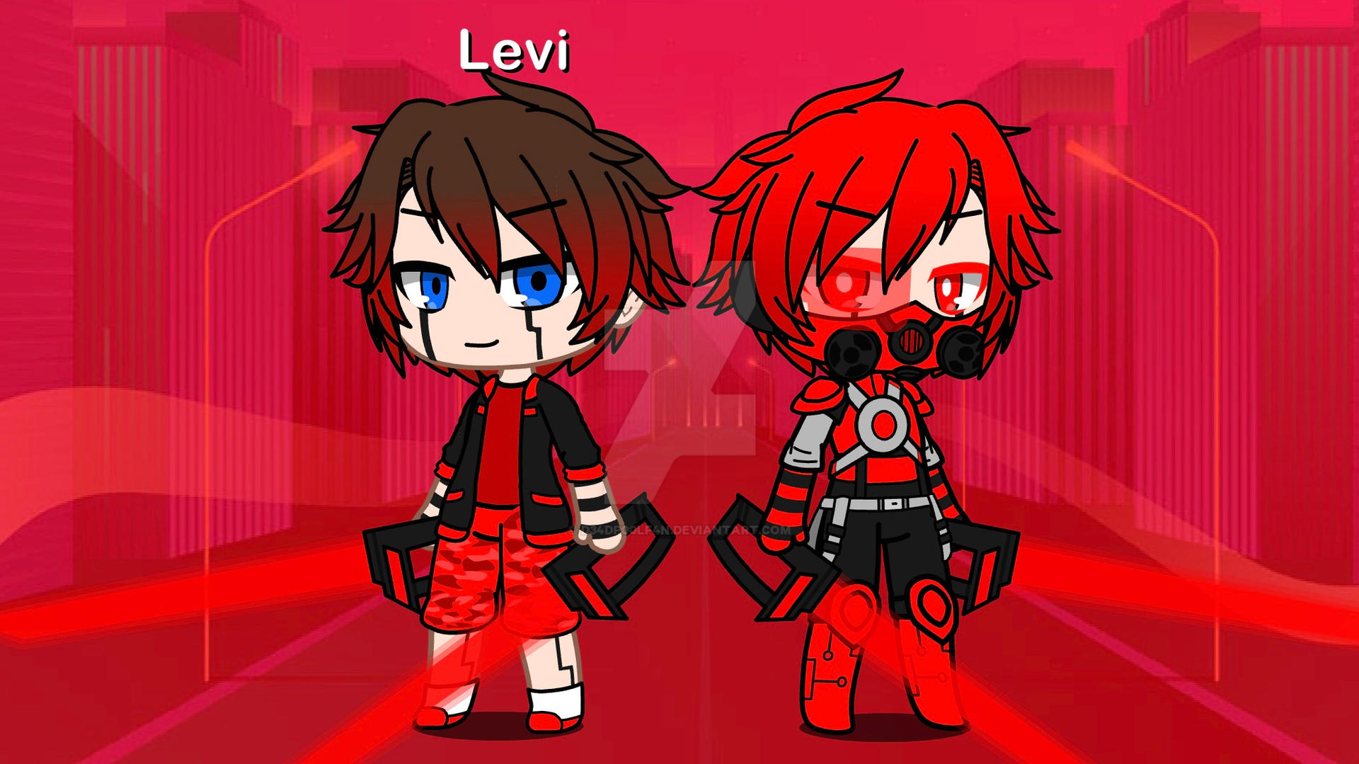 Levi, Cyborg Red Ranger by D34DP00LF4N on DeviantArt