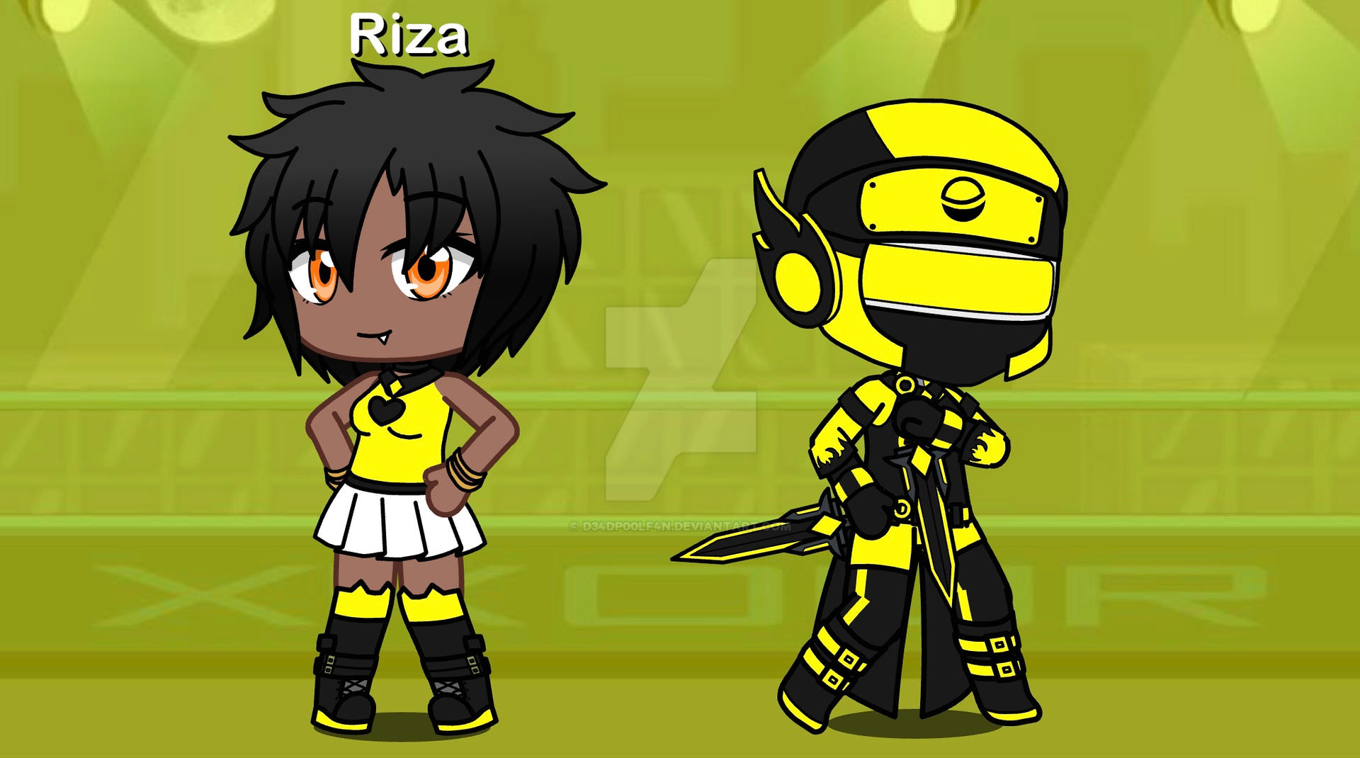 Riaz Ranger Riza, the Liberator Yellow Ranger by D34DP00LF4N on DeviantArt