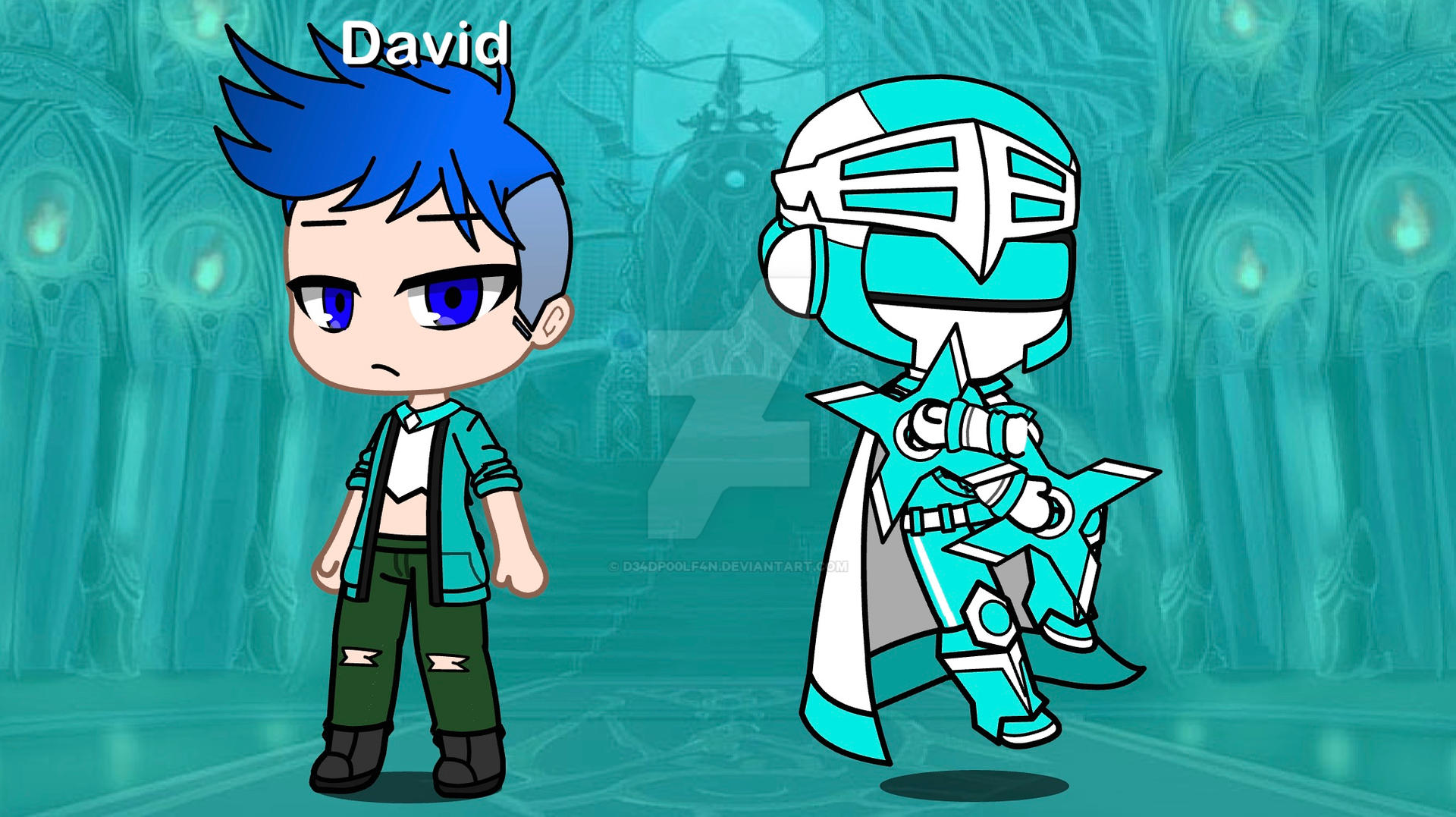 David, the Conquest Cyan Ranger by D34DP00LF4N on DeviantArt