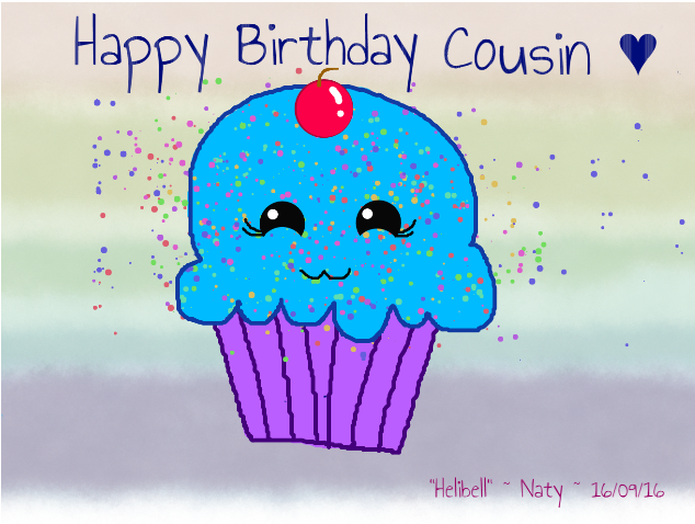 Random Birthday Cupcake xD to @happikitti012