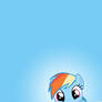 Rainbow Dash Cloud Peek iPhone/iPod Wallpaper