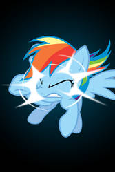 Rainbow Dash Screen Crash iPod/iPhone Wallpaper