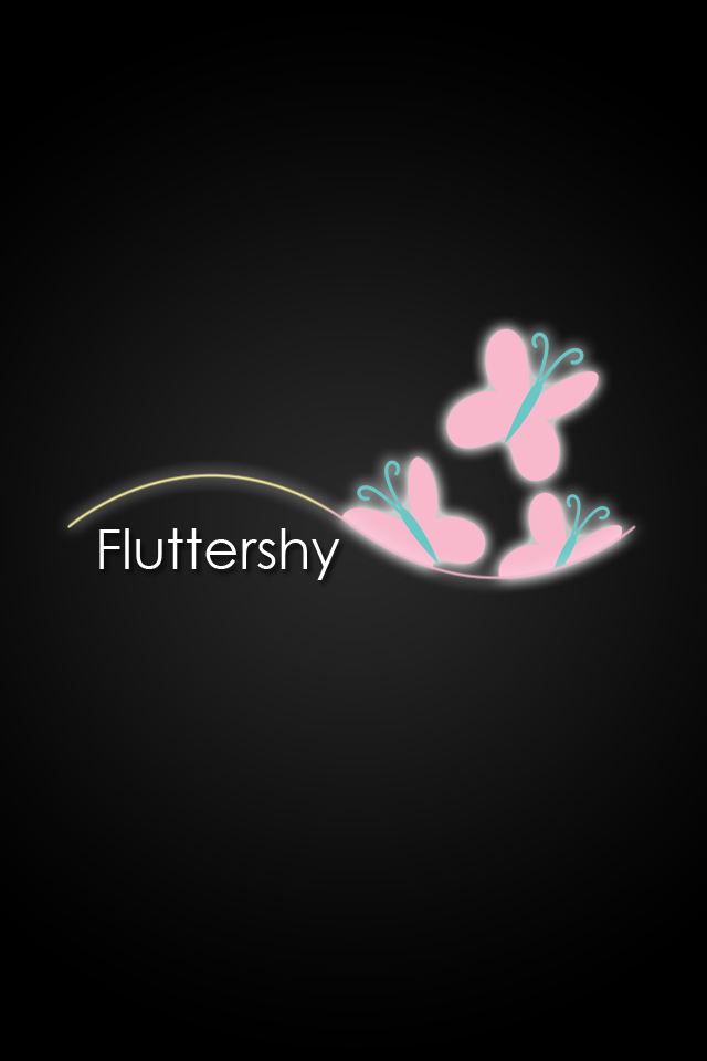 Fluttershy Glow Line iPod/iPhone Wallpaper