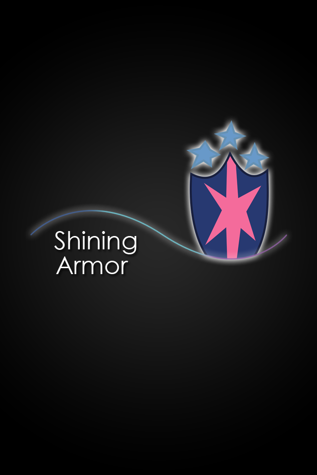 Shining Armor Glow Line iPod/iPhone Wallpaper