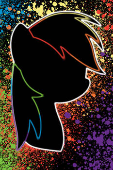 Rainbow Dash Splatter iPod/iPhone Wallpaper