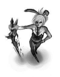 [LoL] Battle Bunny Riven doodle