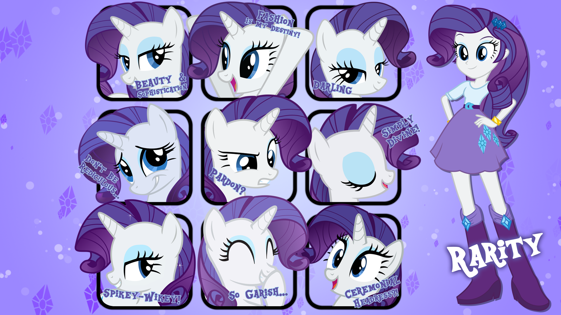 Rarity Quotes Wallpaper