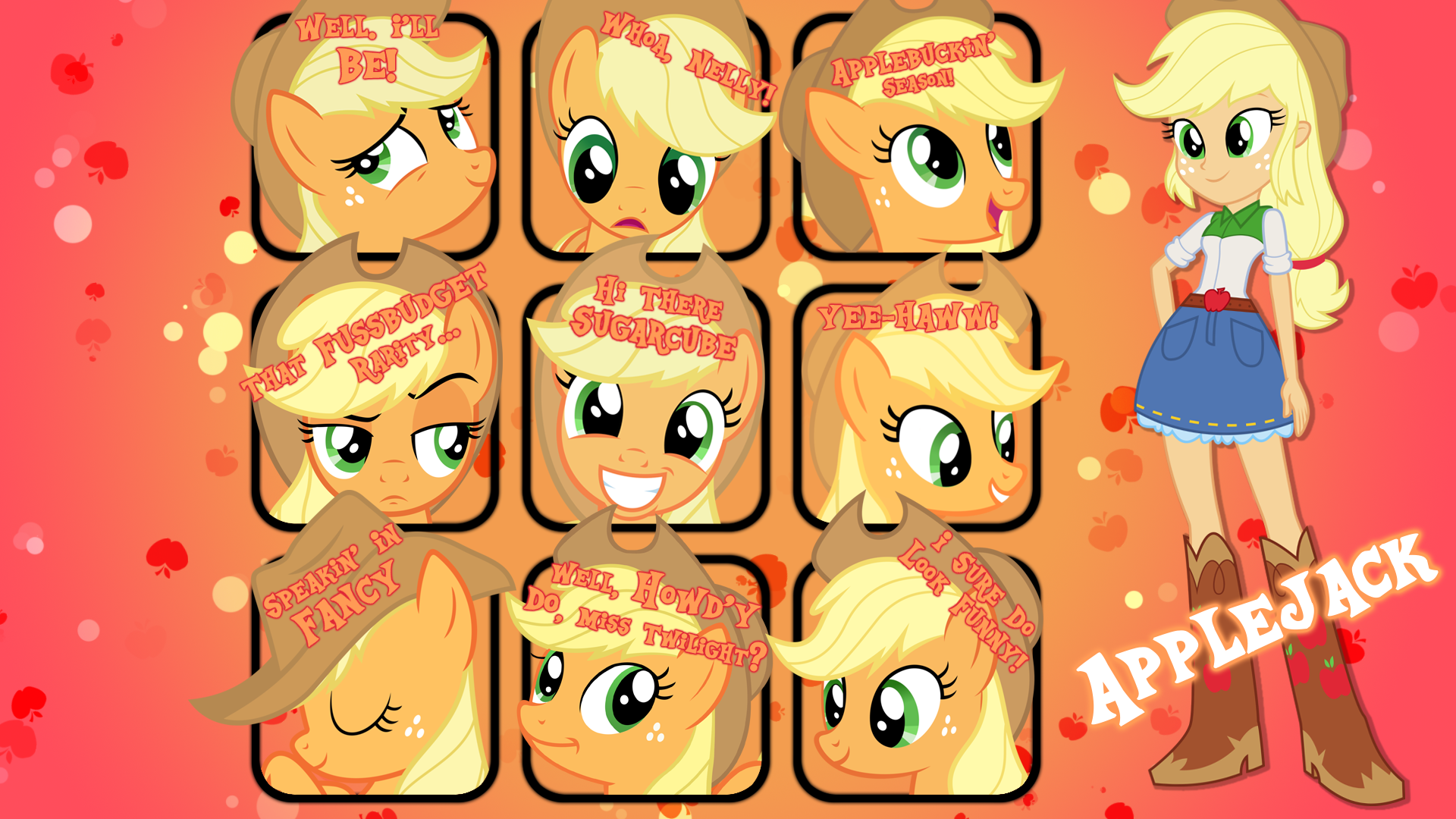 Applejack Quotes Wallpaper