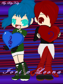 Chibi Iori-Cun and Leona-Mun