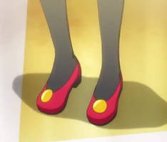 Serena's stylish red performance shoes