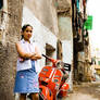 The Girl with Red Motorcycle