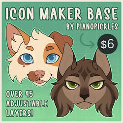 Icon Maker Base - Gumroad link (+RAFFLE READ DESC) by pianopickles