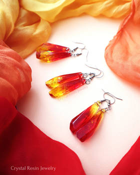 Crystal Fire Earrings