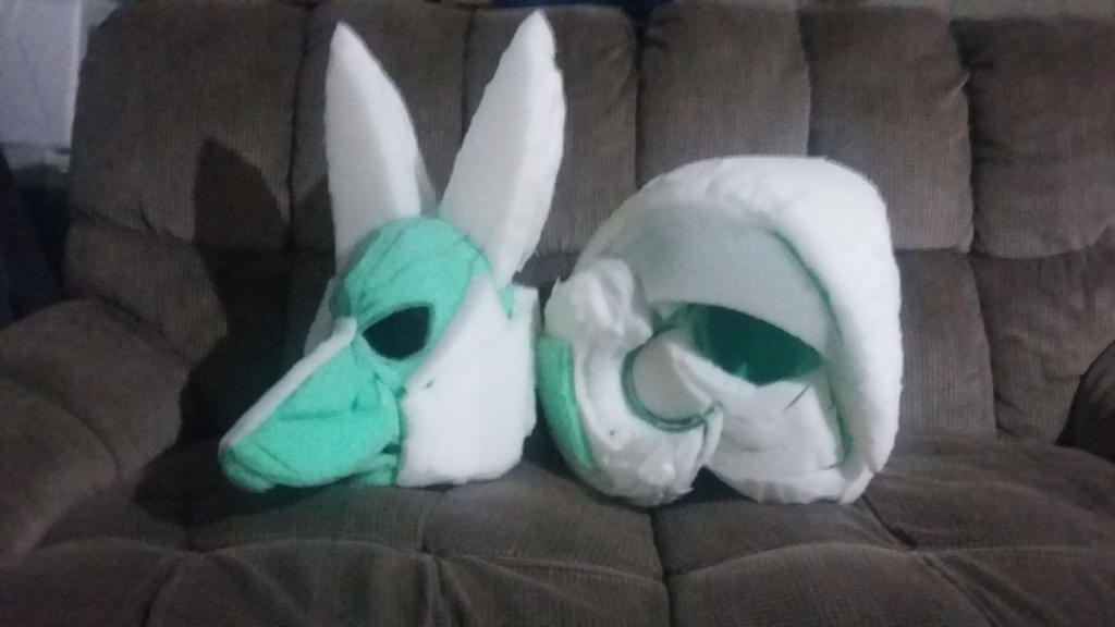 Mega Lucario and Mega Gardevior foam head wip