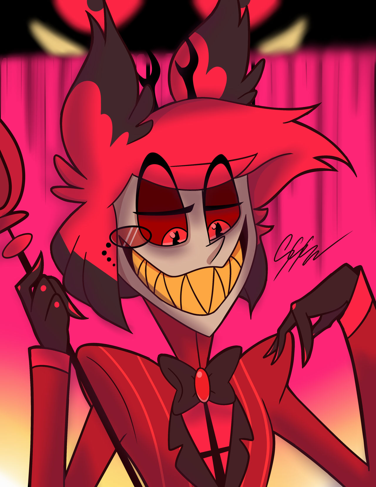 A better not rushed drawing of Alastor by RikoriStorm on DeviantArt