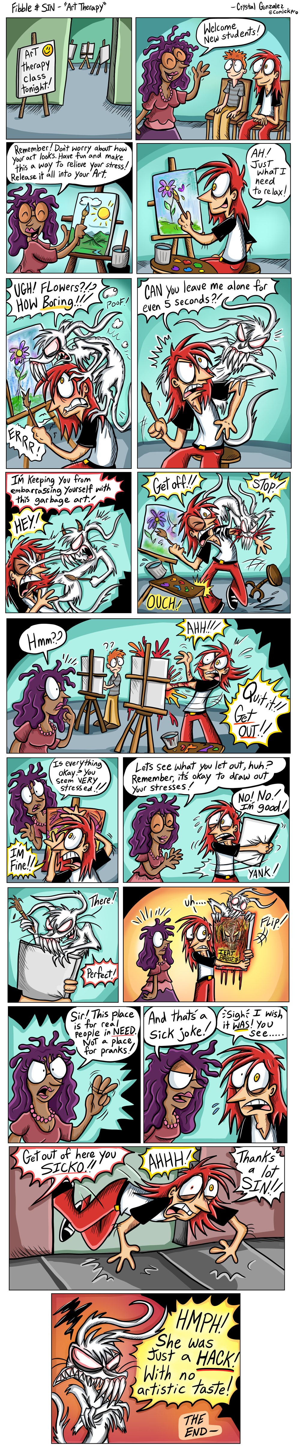 Fibble and Sin - Art Class