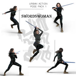 Swordswoman Render Pack