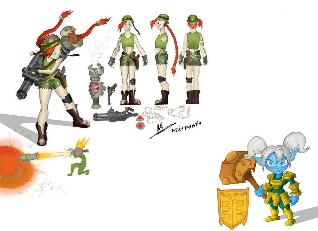 Jinx artillera Y Poppy rework visual by KevinTrentin on DeviantArt
