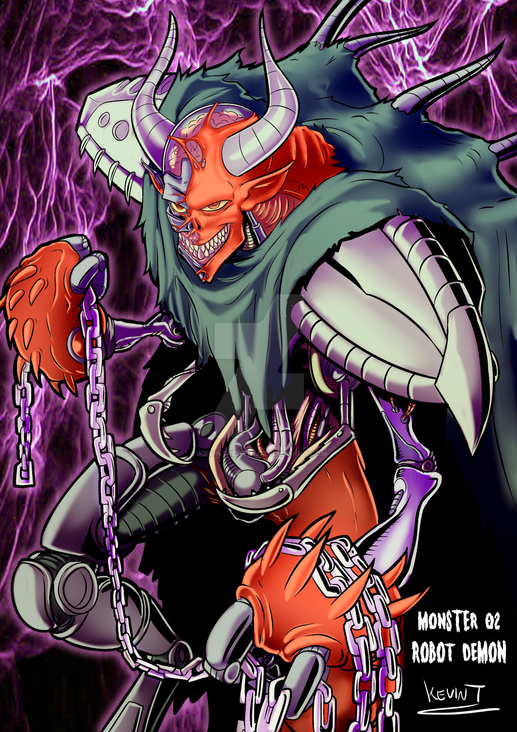 Machine Demon Pic Robot Demon by KevinTrentin on DeviantArt