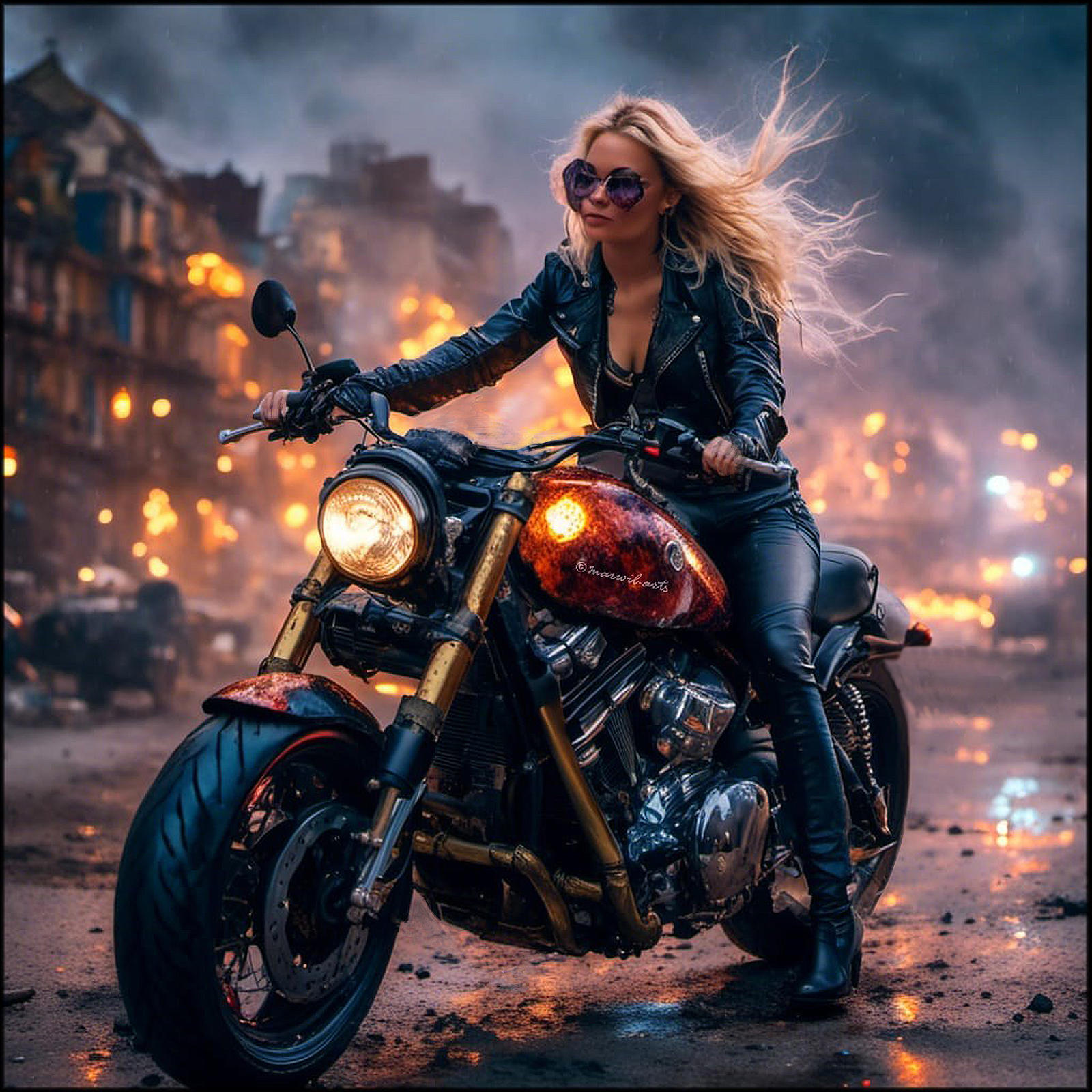 Deviantart Riding Motorcycle NewYear.Eve - AI Motorcycles by marwil-arts on DeviantArt