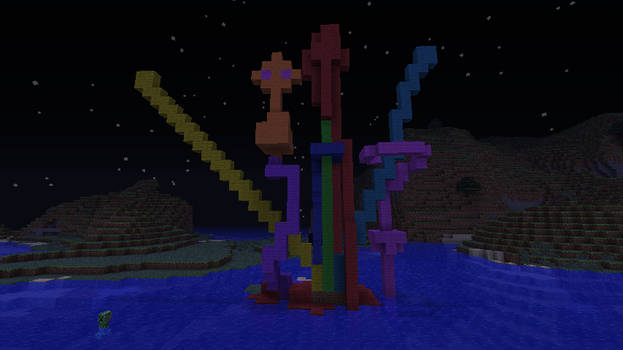 Minecraft sculpture thingy