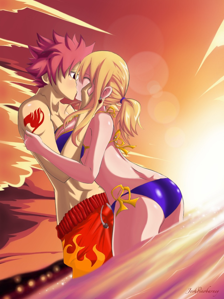 NaLu: Summer's here! The skies cried love...