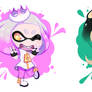 Pearl and Marina Chibi