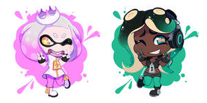 Pearl and Marina Chibi