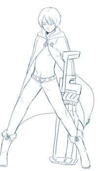 Black rock shooter male version (W.I.P )