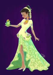 Princess Tiana X Indonesian Traditional Clothing