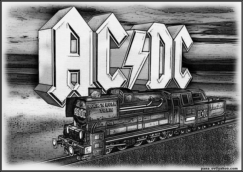 AC DC Rock N 'Roll Train Draw by ovidiuart on DeviantArt