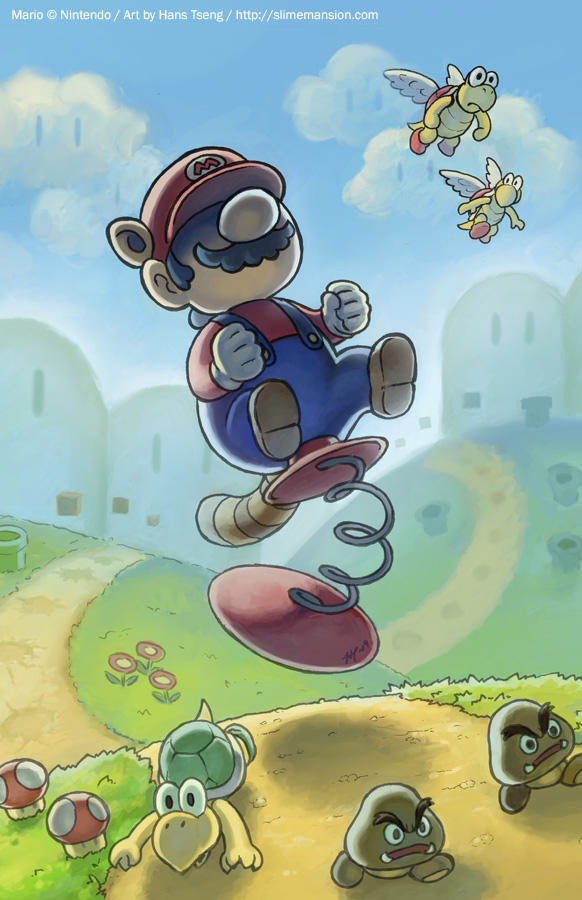 Mario Spring Toy by slimu on DeviantArt
