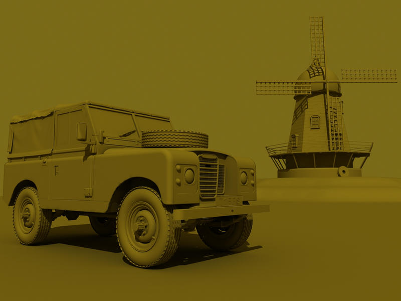 Land Rover Clay Land Rover Scene Clay Render by Tiff3D on DeviantArt