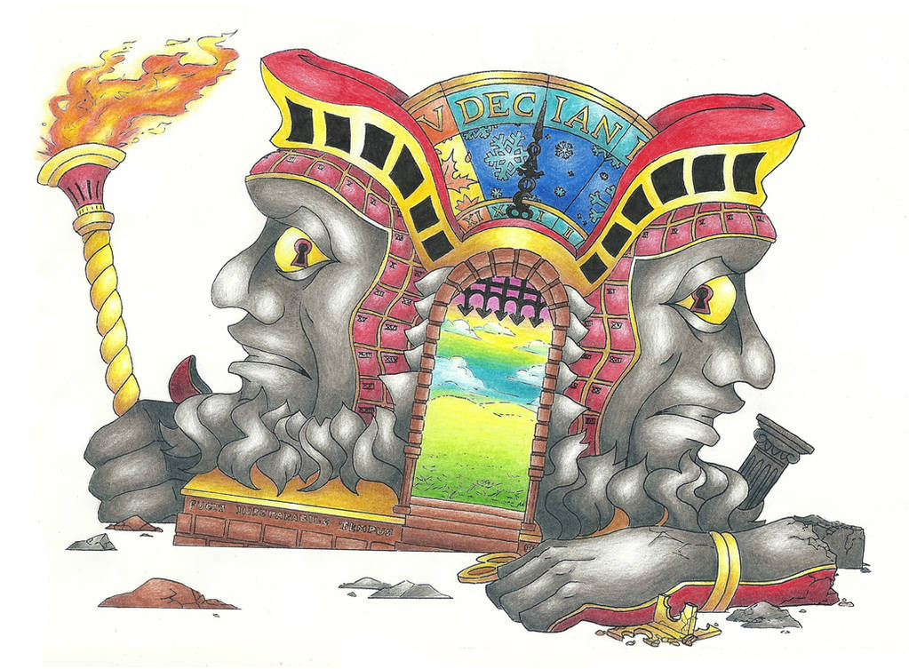 Janus, Roman god of transitions by AtmaFlare