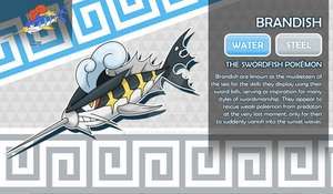 Brandish, the Swordfish Fakemon