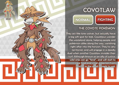 Coyotlaw, the Coyote Fakemon