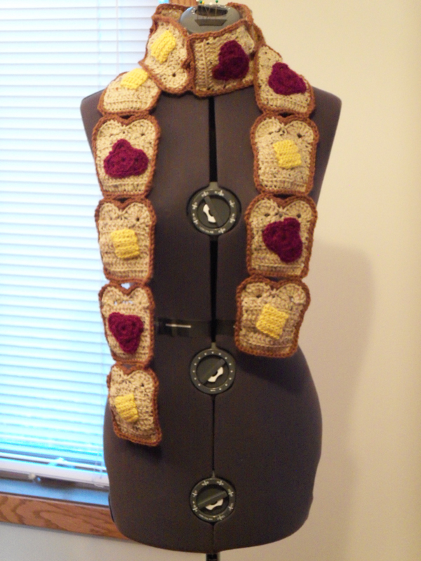 Butter and Jelly Toast Scarf