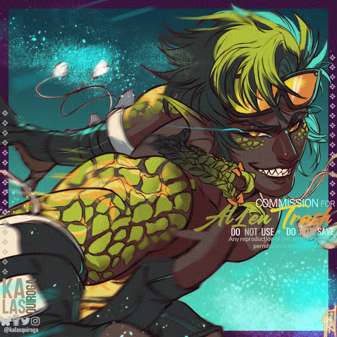 Deviantart Al Al1enTrash's Sketch commission by Kalas11 on DeviantArt