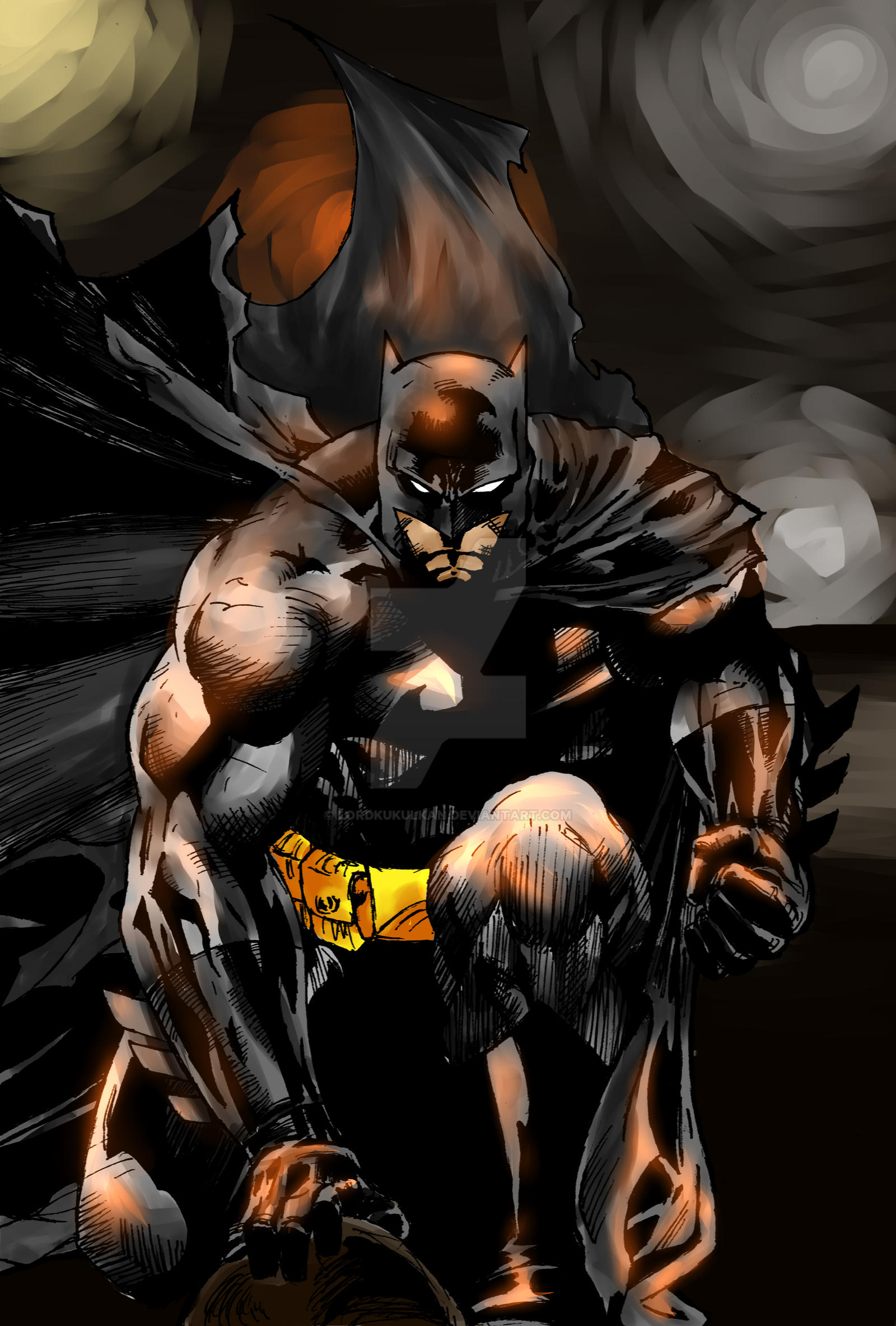 Batman in color by LordKukulkan on DeviantArt