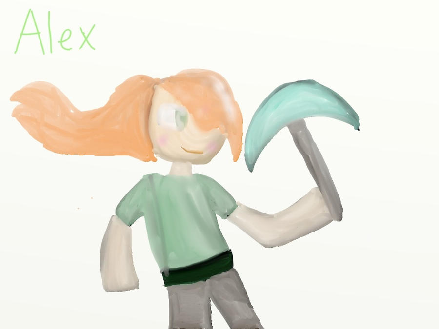 Minecraft:Alex the female player by MyJan06 on DeviantArt