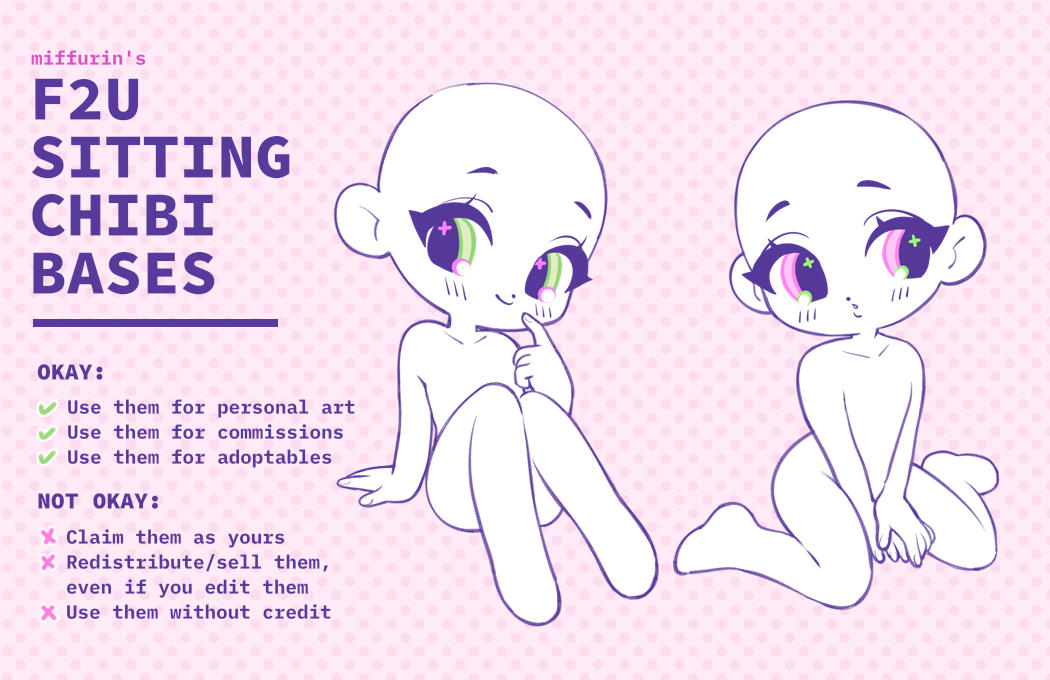 Chibi Base Kick F2U Sitting Chibi Bases by miffurin on DeviantArt