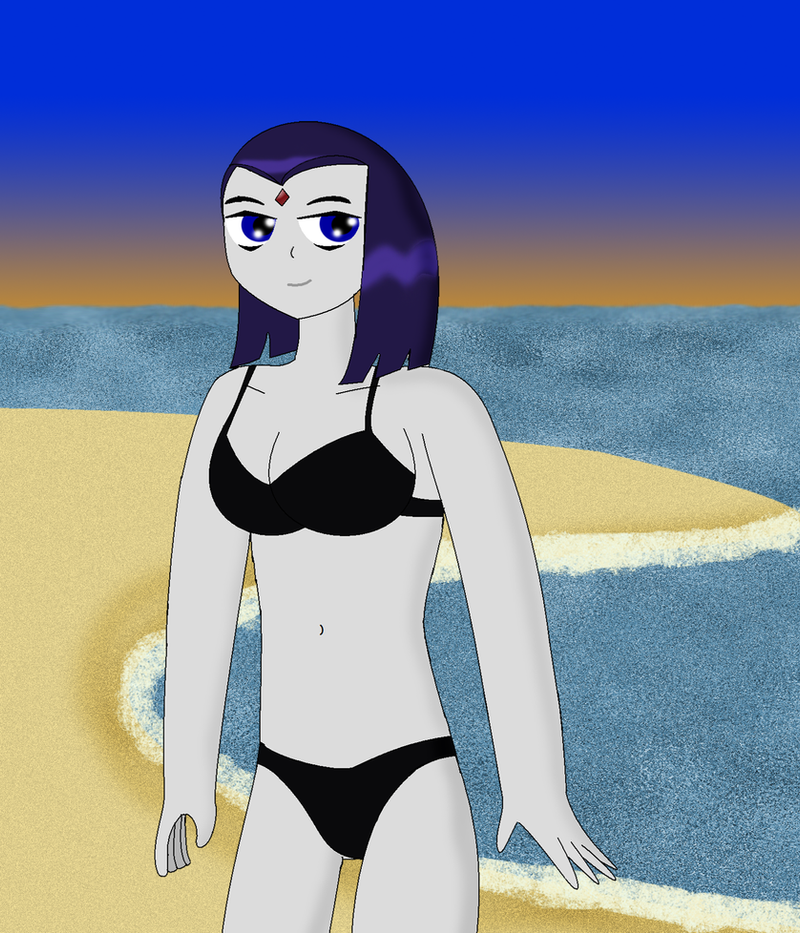 Raven Bikini Pose By Cyber murph On DeviantArt raven-bikini-pose-by-cyber-murph-on-deviantart