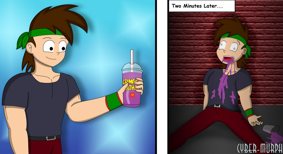 Milkshake Rampage Trying the Grimace Milkshake by Cyber-murph on DeviantArt