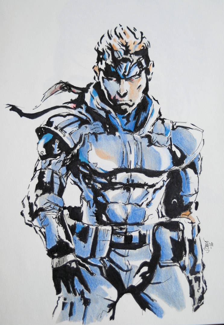 Solid Snake drawing by SamiSalmela on DeviantArt