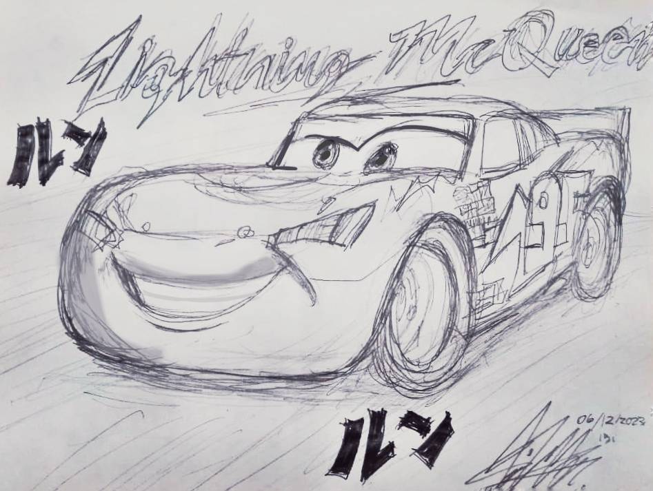Lightning McQueen Pencil Drawing by ZaikengoZaikengo on DeviantArt