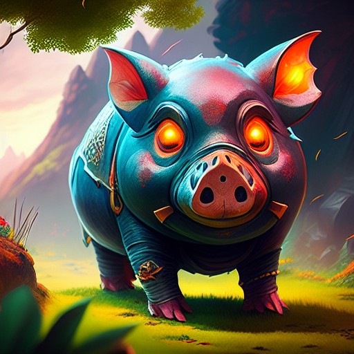 Fire Pog Fire Pig by AISmart on DeviantArt