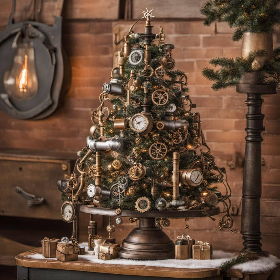 Steampunk Style Tree Steampunk DIY Christmas Tree by AISmart on DeviantArt