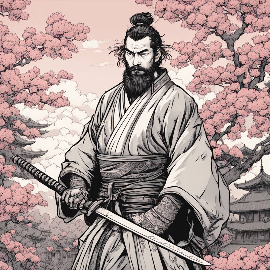Bearded Samurai Weird Beard Samurai by AISmart on DeviantArt