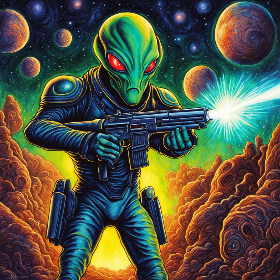 Alien Arrt Armed Alien by AISmart on DeviantArt