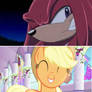 Applejack Thinking In Knuckles